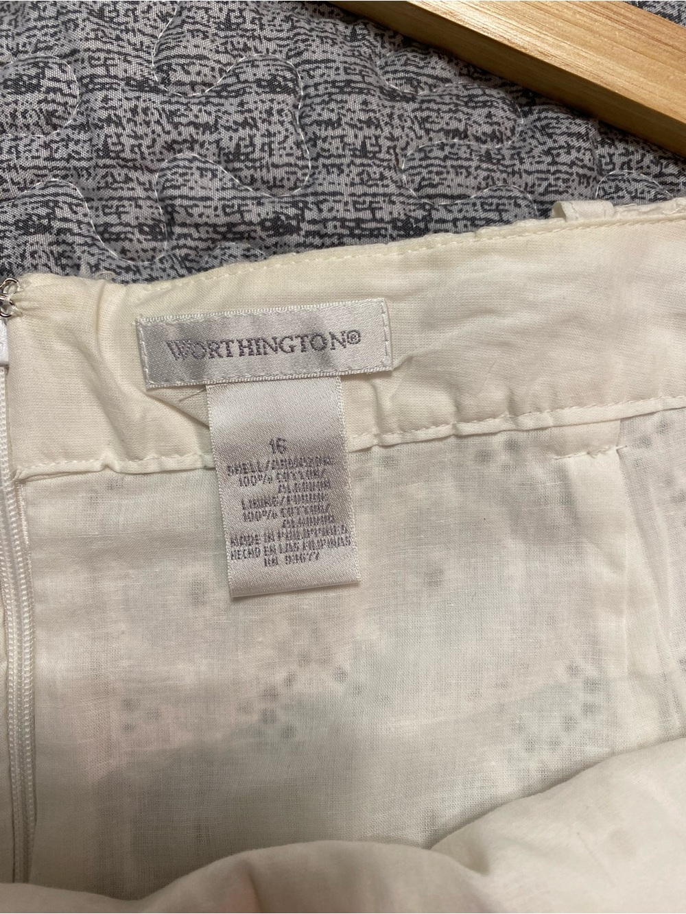 Worthington Cream Lightweight Skirt